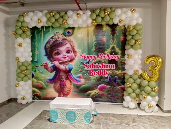 krishna theme decor